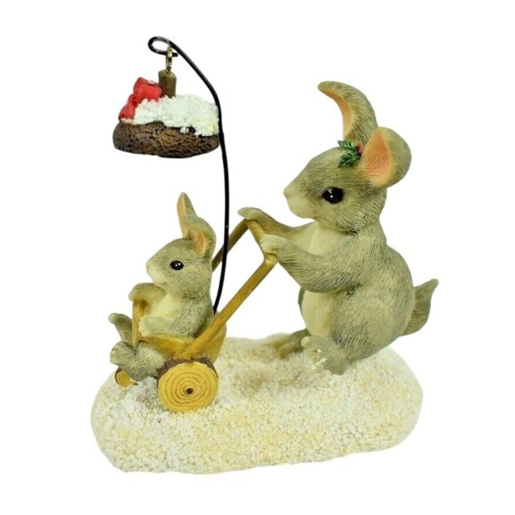 Fitz and Floyd Vintage Charming Tails Christmas Stroll with Box - Picture 1 of 9